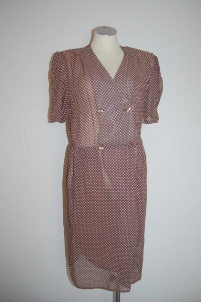 Vintage Treue Punk Pünktchen     Midikleid Kleid  Trendi