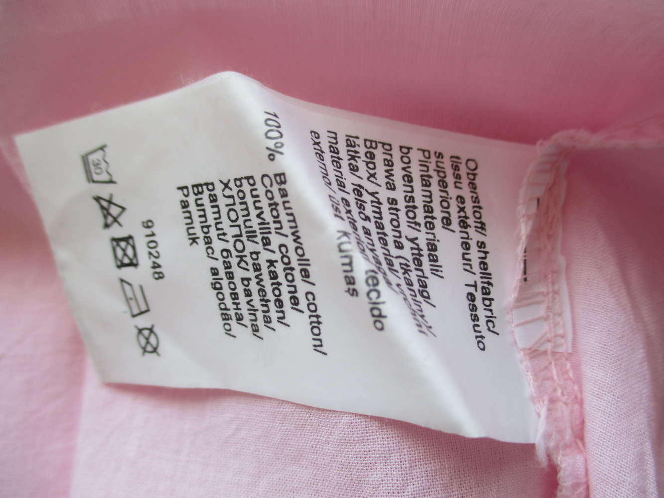 süße Tunika in Rosa, auffällige mädchenhafte Ärmel, Baumwolle, Gr.36