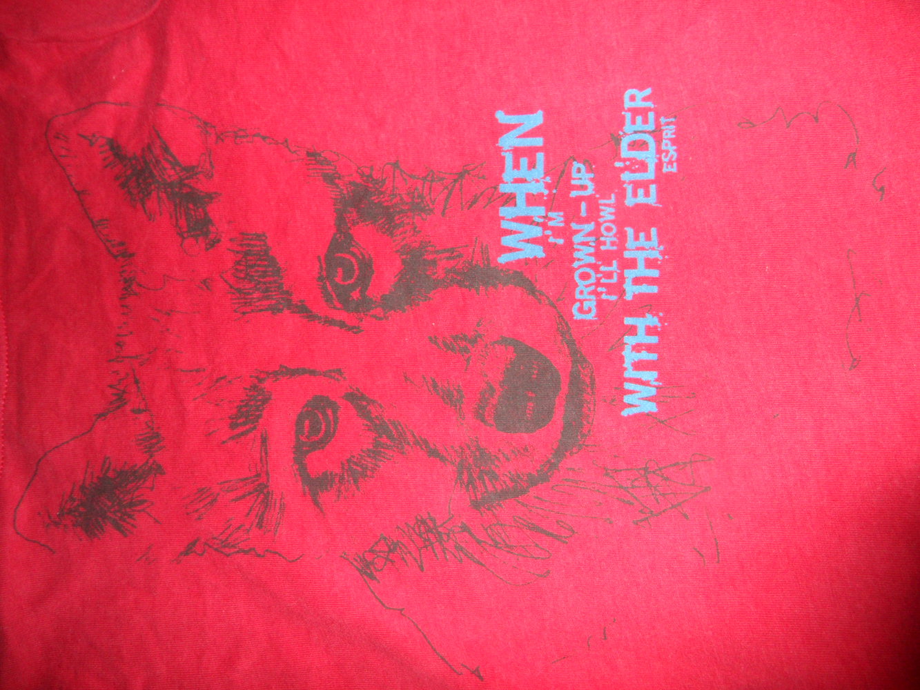 Esprit Langarmshirt mit Wolf