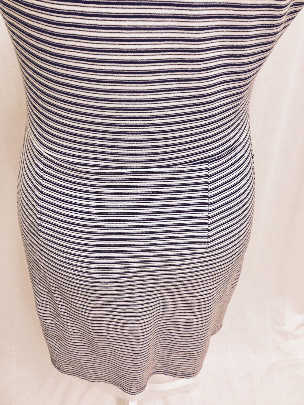 Bershka M Marine Kleid  blau weiß gestreift 