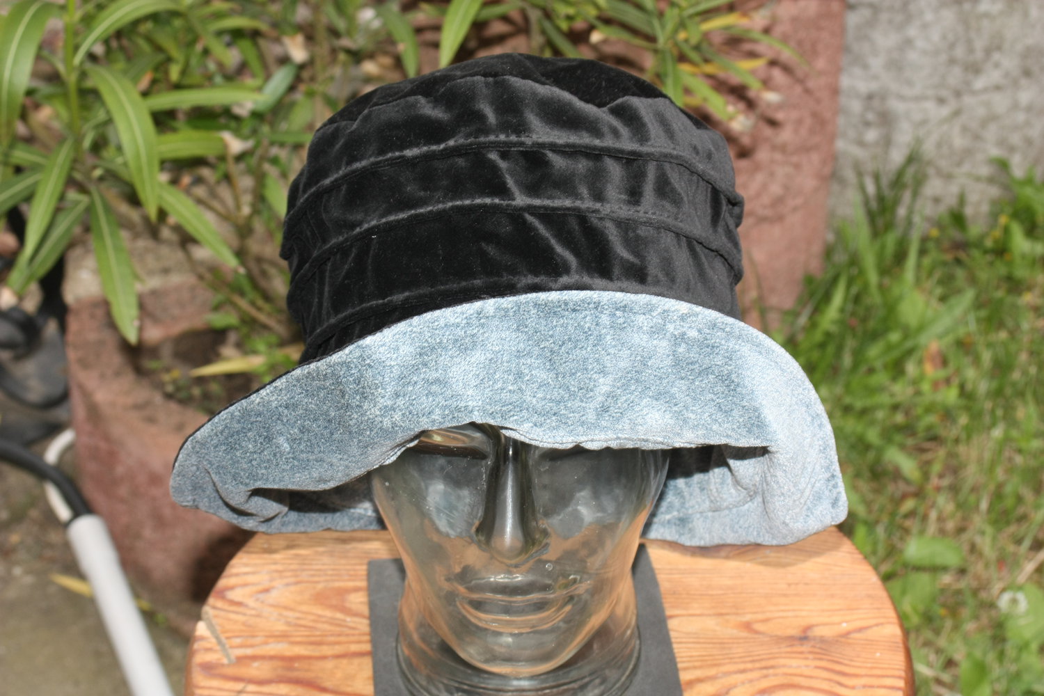 Hat Company Mütze, Schlapphut aus Samt (Innenfutter Polyester)