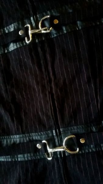 Lip Service Gangsta Pranksta Bondage Jacket *Gothic* *Pinstripes*