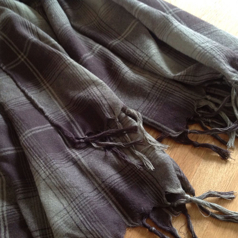 Karierter Schal - kariertes Tuch