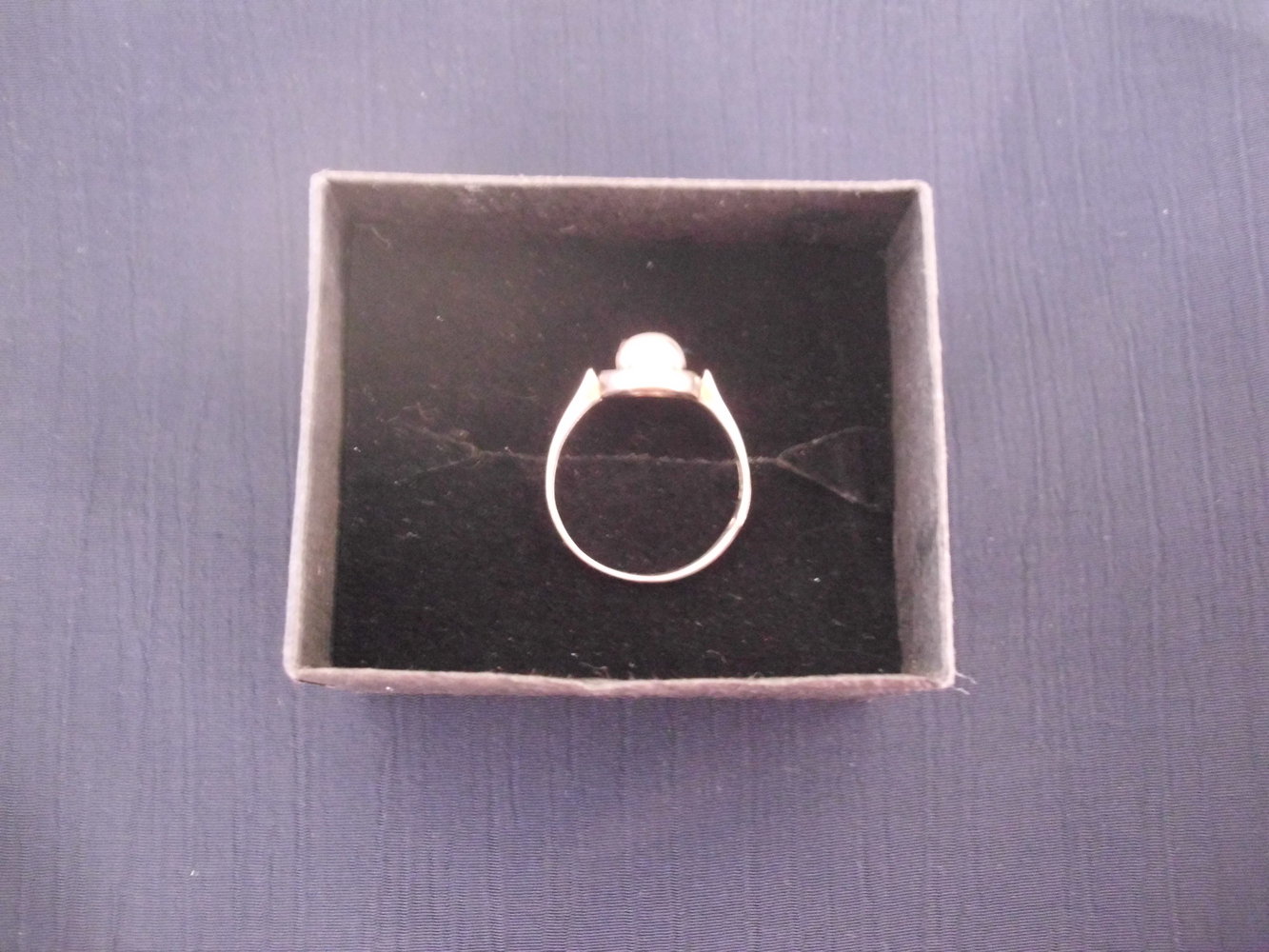 Perlenring aus Silber