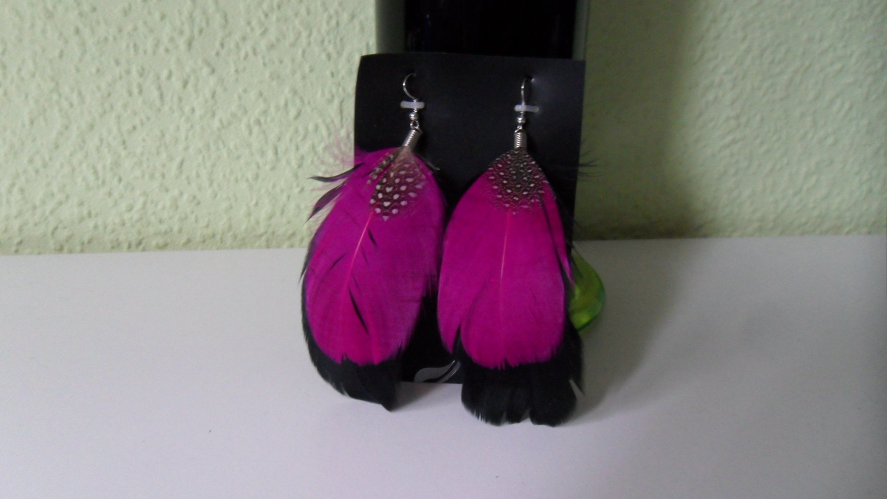 Federohrringe - neu - Ohrhänger - Federschmuck