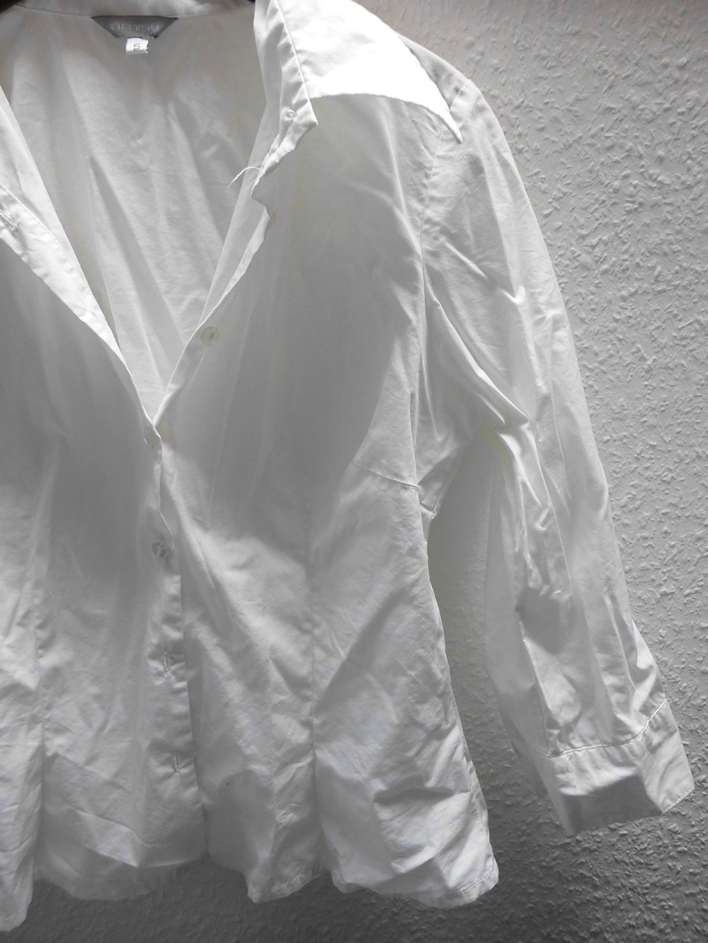 Weiße Bluse 3/4-Arm Gr. 36