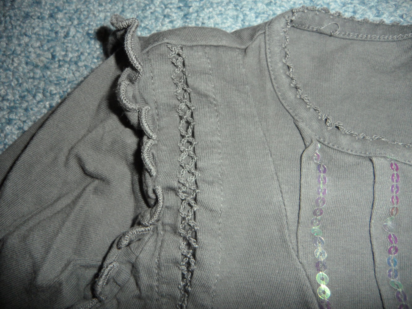 blue seven schönes Langarmshirt mit aufwendigen Details