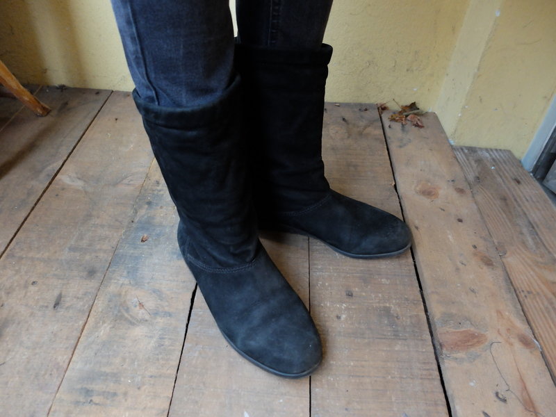 Wildlederstiefel von Ecco gefüttert Winterstiefel Lederstiefel Vintage Hipster Blogger