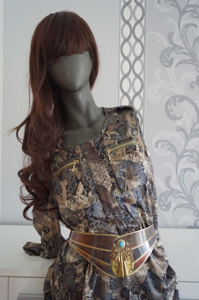 Steampunk Vintage Taillengürtel Hüftgürtel Gürtel mit Kette verstellbar