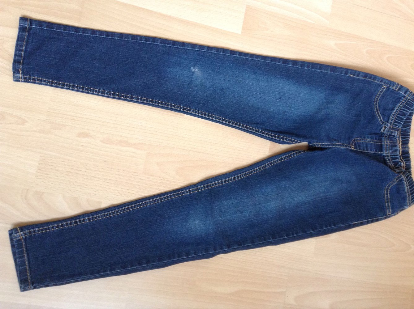 Blaue lange Jegging Gr. 140