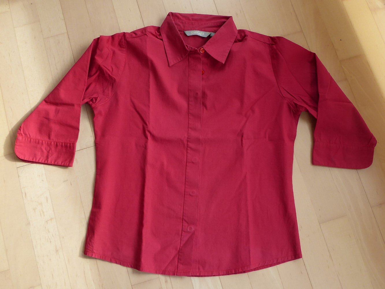 Staccato rote Bluse mit 3/4-Ärmeln