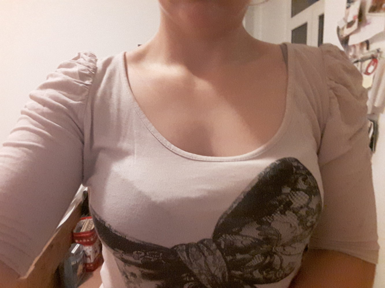 T-Shirt Schleife rosa