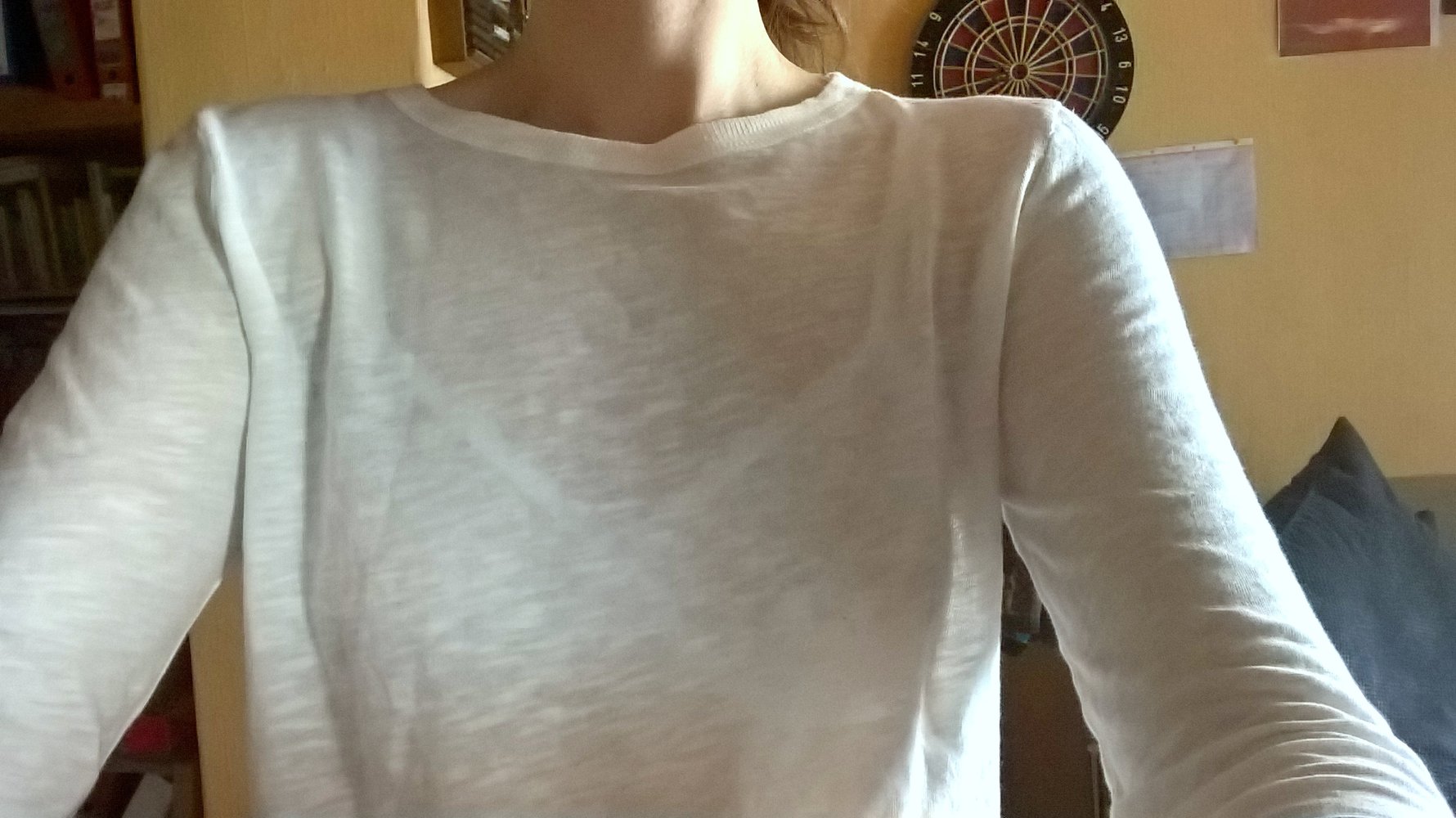 Feinstrickpullover / Pullover in Weiß von Zara