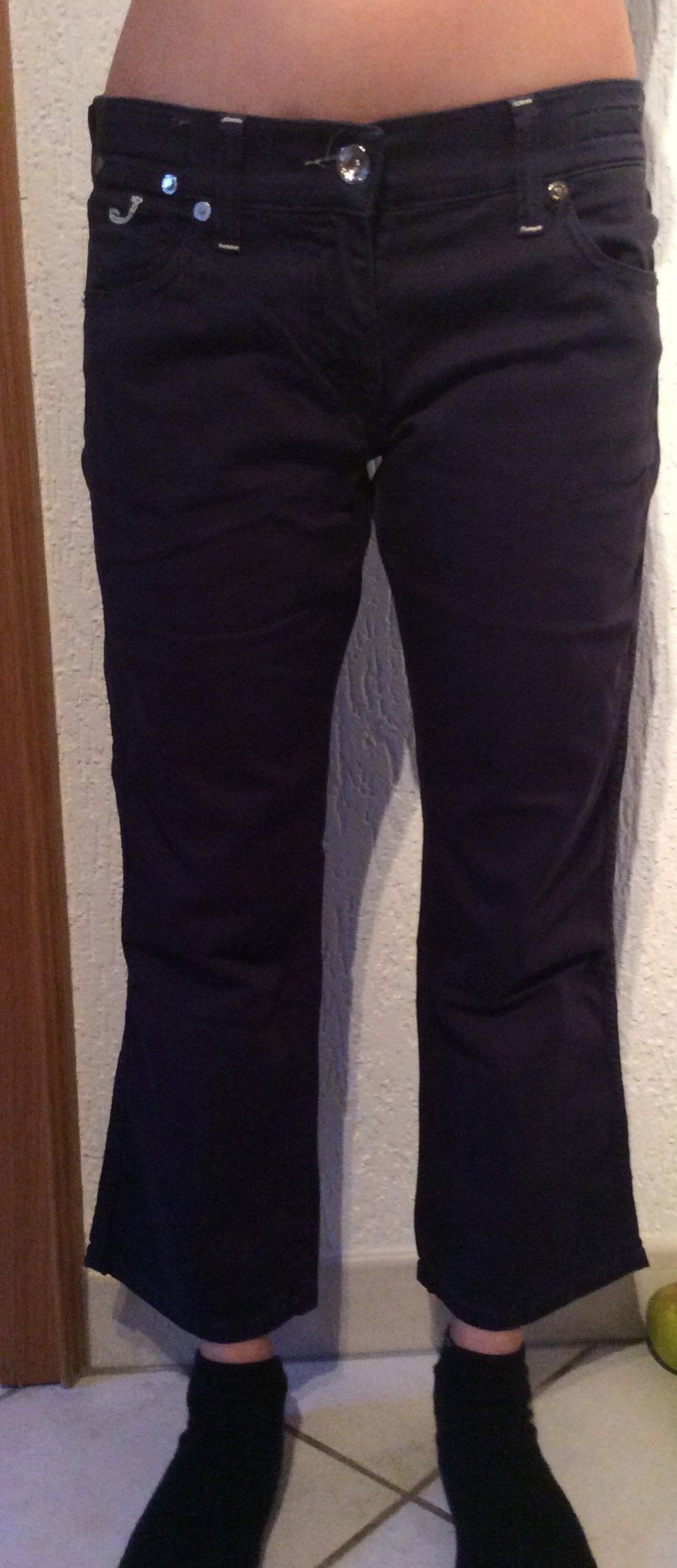 Jacob Cohën Cohen Jeans Bermuda neu Größe 26 dunkelblau 3/4 Hose stoffjeans 