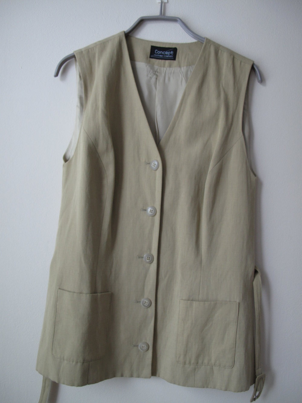 elegante Weste mit schmalem Gürtel  