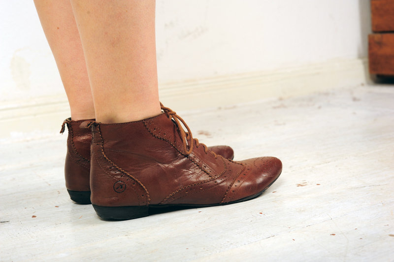 Lederschnürer Schnürschuhe Leder Stiefeletten Hipster Blogger