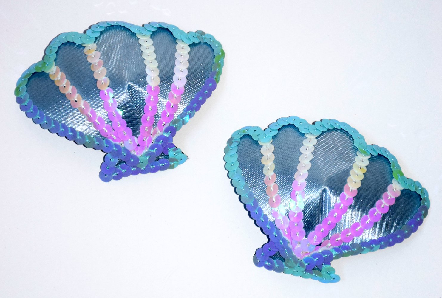 Burlesque Nipple Pasties Feisty Cat Seashells Muscheln Meerjungfrau Mermaid