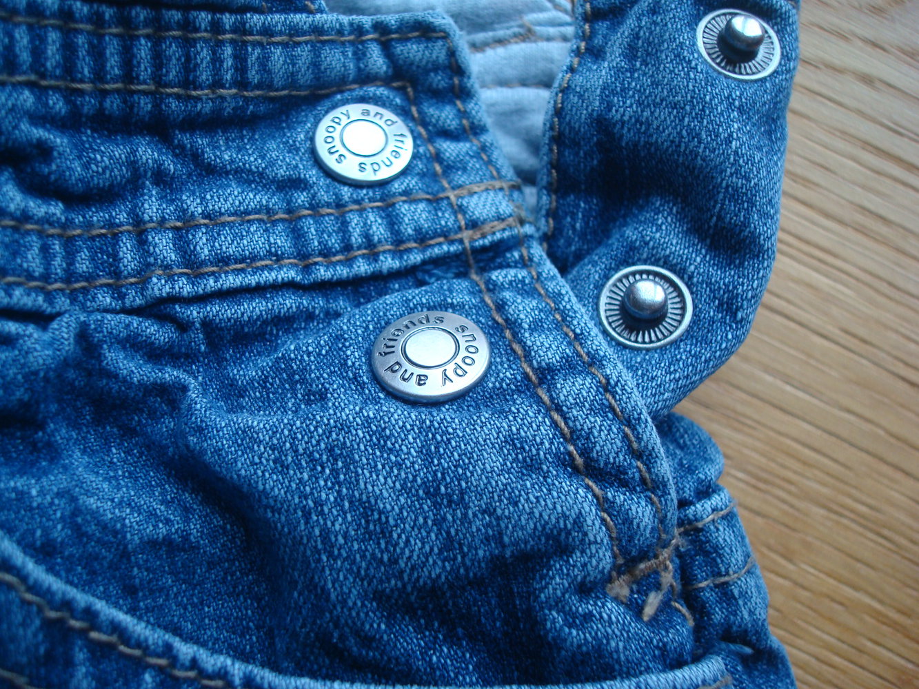 Kleid, Jeanskleid mit Snoopy von H&M Gr. 80