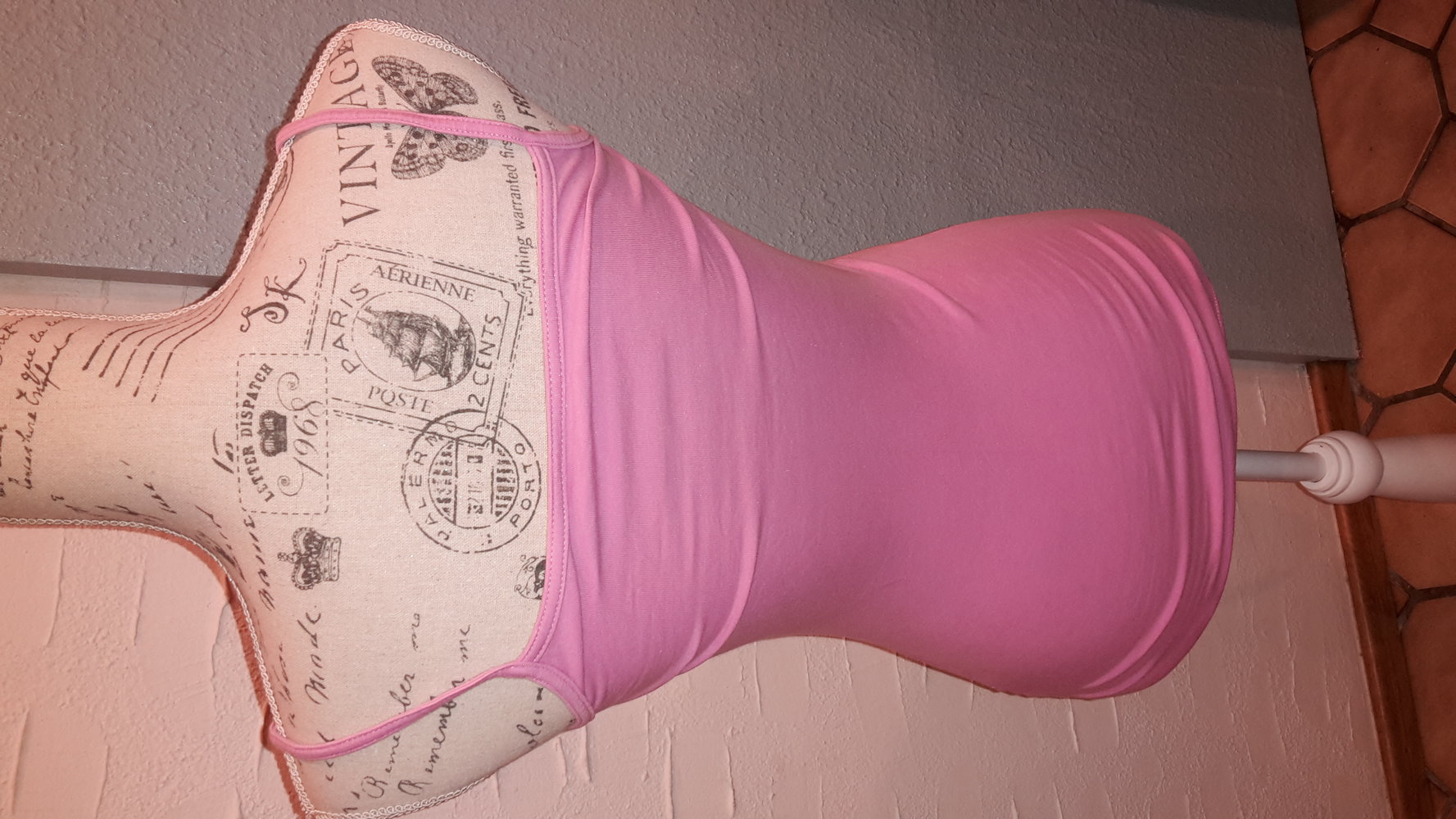 Gr.S/36 Stretch rosa Spaghettitop Top Sommer nude pink Neu Shirt