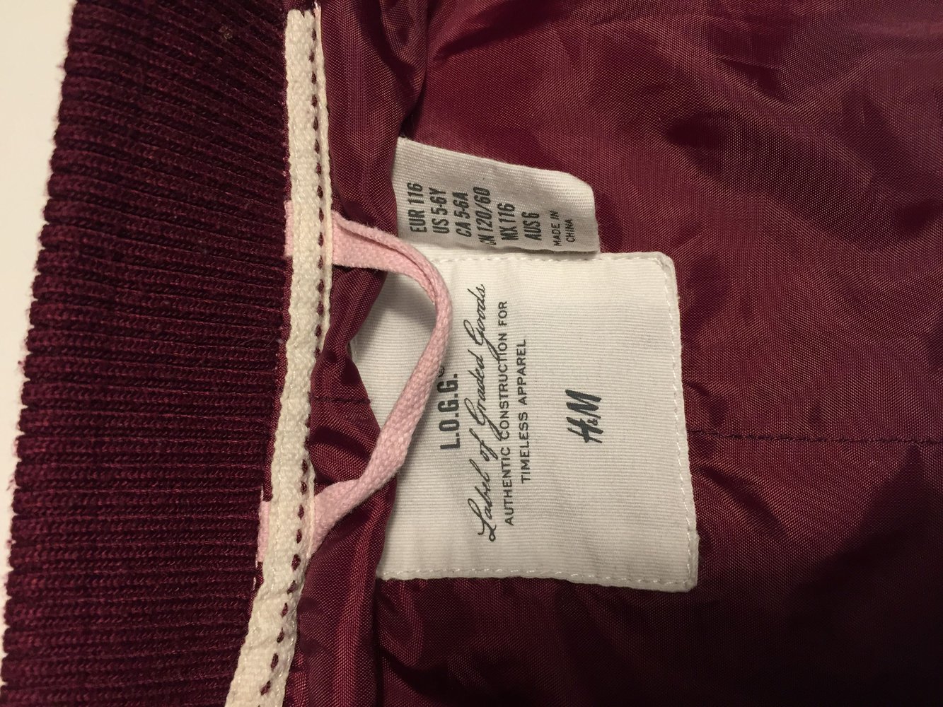 H&M Mädchen College Jacke Gr. 116