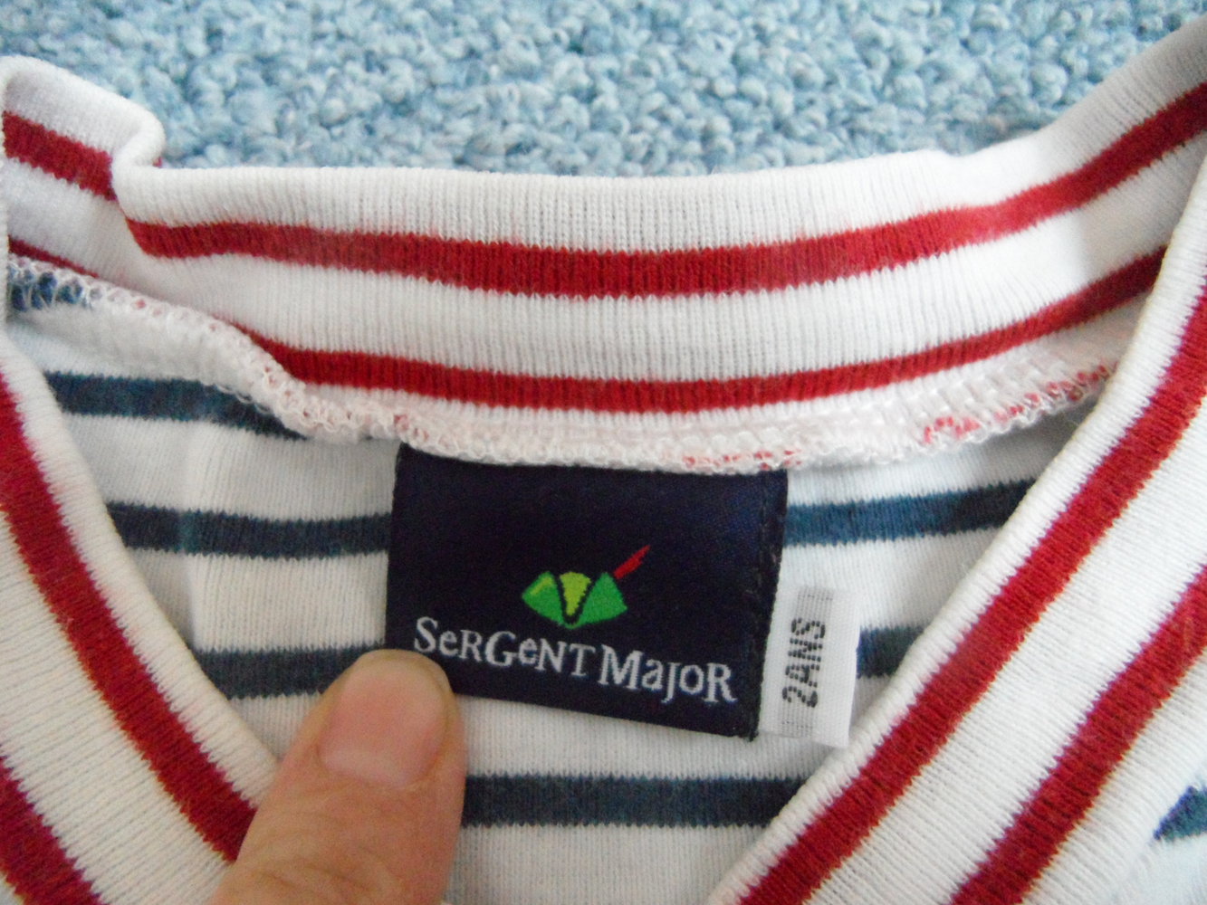 Sergent Major süßes Langarmshirt Wickeloptik Gr. 80/86