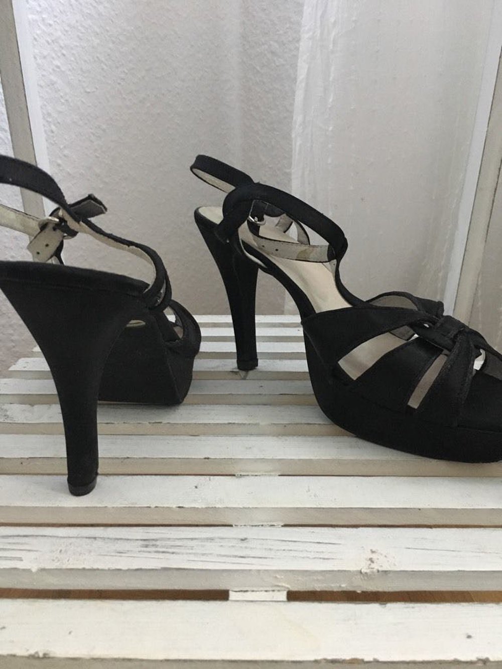 Riemchensandaletten Größe 42 Laura Scott schwarz