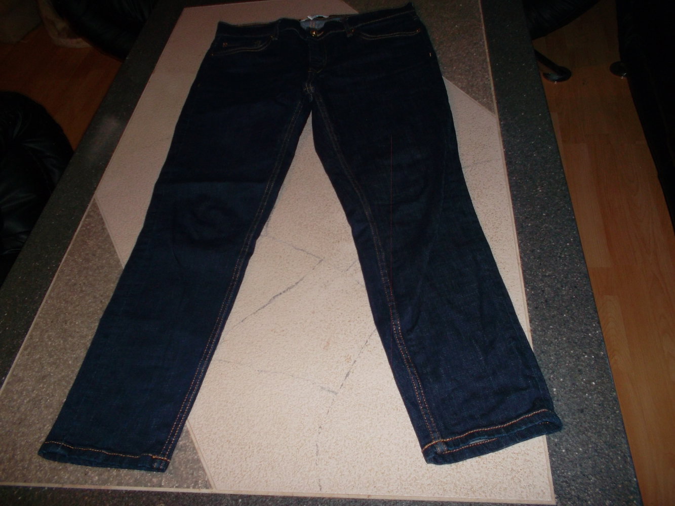 schwarze jeanshose,gr. 36