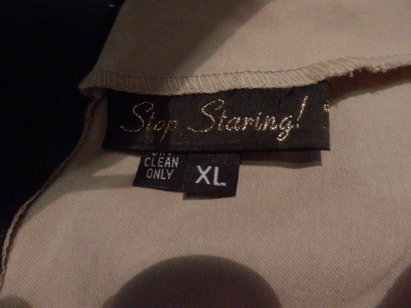 Stop Staring Pin up Kleid Größe XL schwarz creme