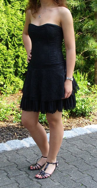 Spitzenkleid schwarz