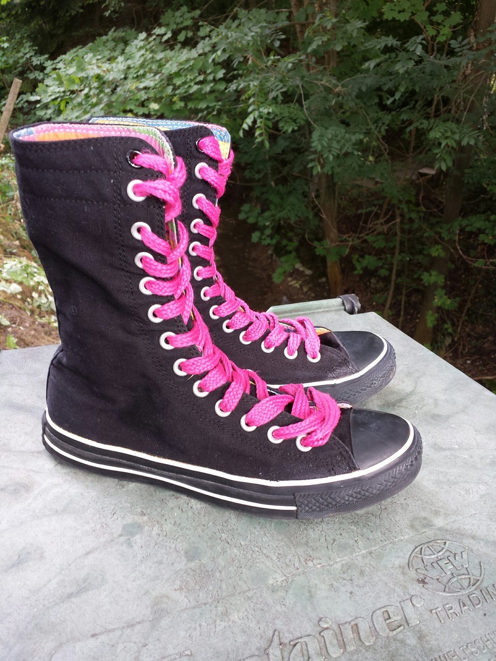 convers All Star schwarz Pink 