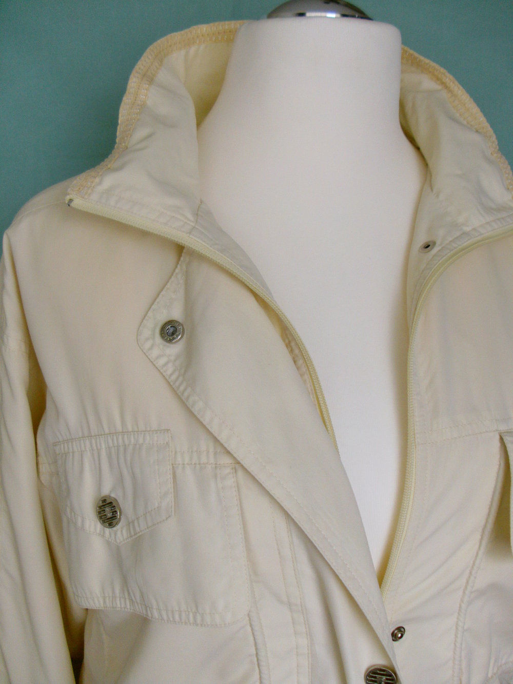 Übergangsjacke / Parka in vanillegelb