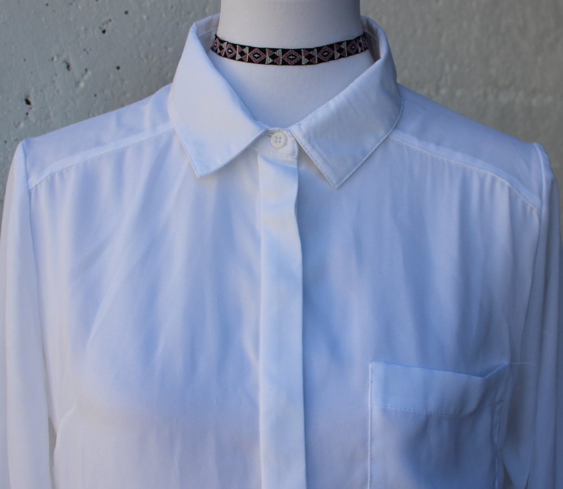 neue schwarz weiß rosa blaue Choker Halskette, Borte, Tribal Muster