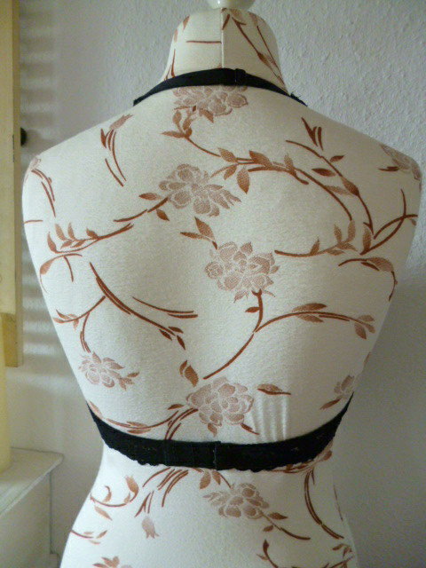 Neckholder Spitzen BH verstellbar 75 / 80 B schwarz