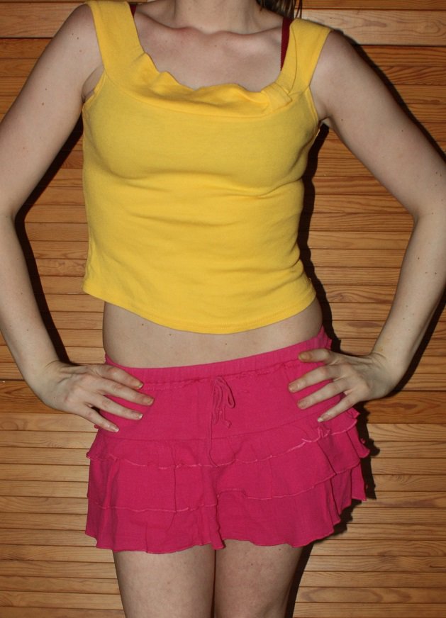 Gelbes Carmen Top Tally Weijl Gr. S