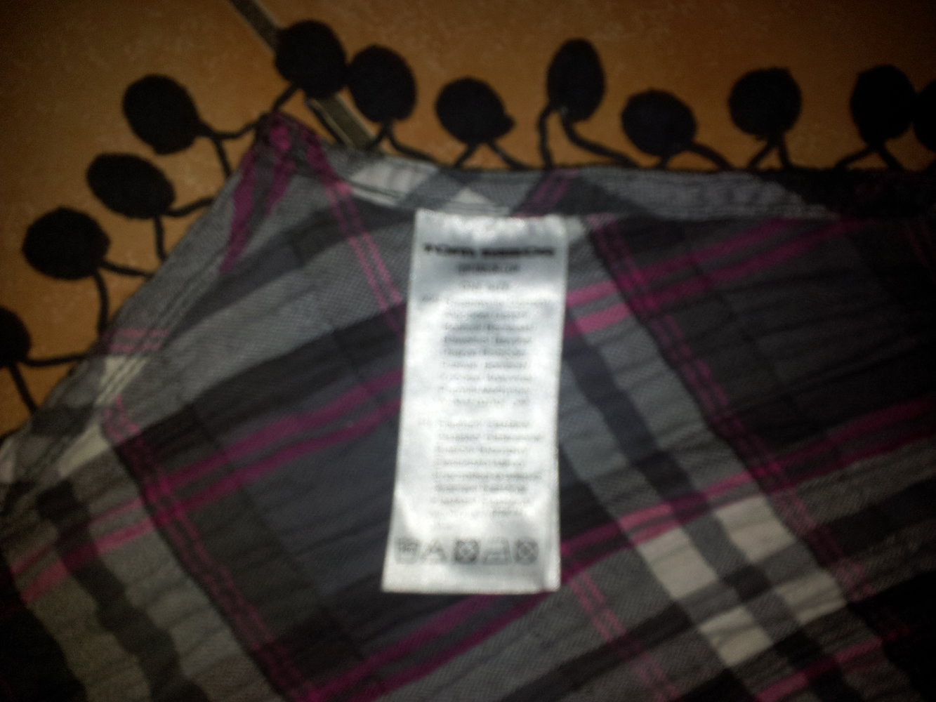 Halstuch Schal mit Bommeln Tom Tailor