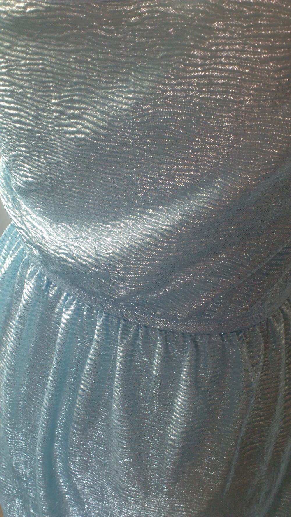 Kleid hellblau silber 34/36 H&M Sommer Kinder Größe 164