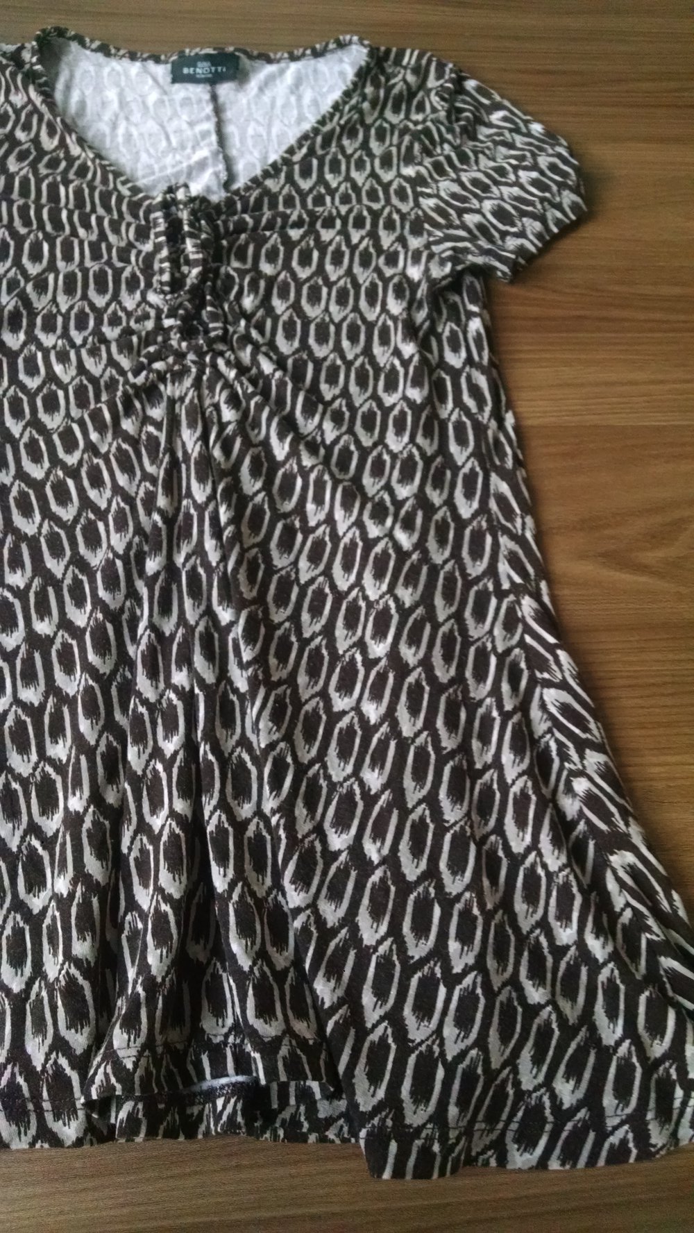 Gemustertes Tunikashirt Gr. 36/38