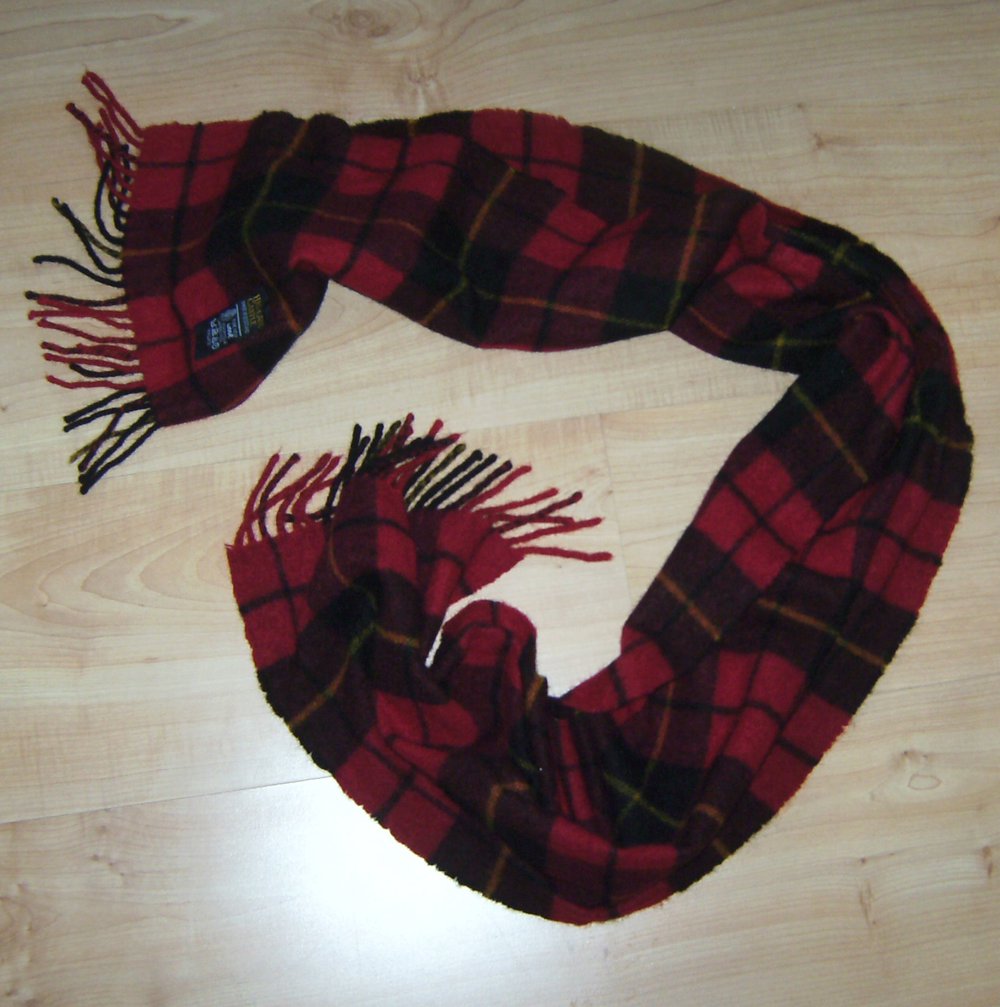 100 % Lambswool, Schurwolle Winterschal Karo Clans of ScotlandSchal, Highland Castle, 