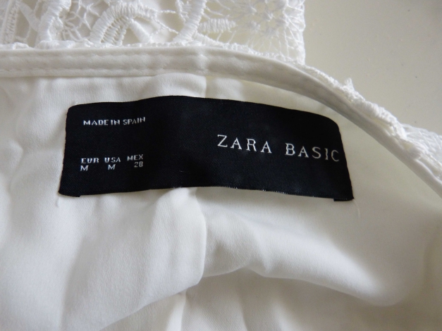 Zara Mantel Spitze weiß