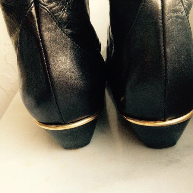 Exclusive Design Leder Stiefel Boots Schuhe