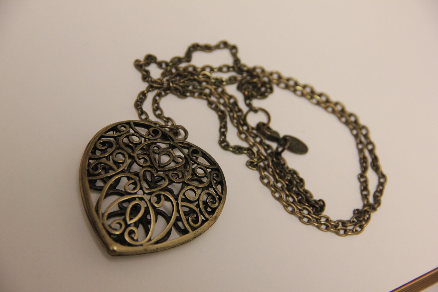 Vintage Kette mit Herz-Anhänger