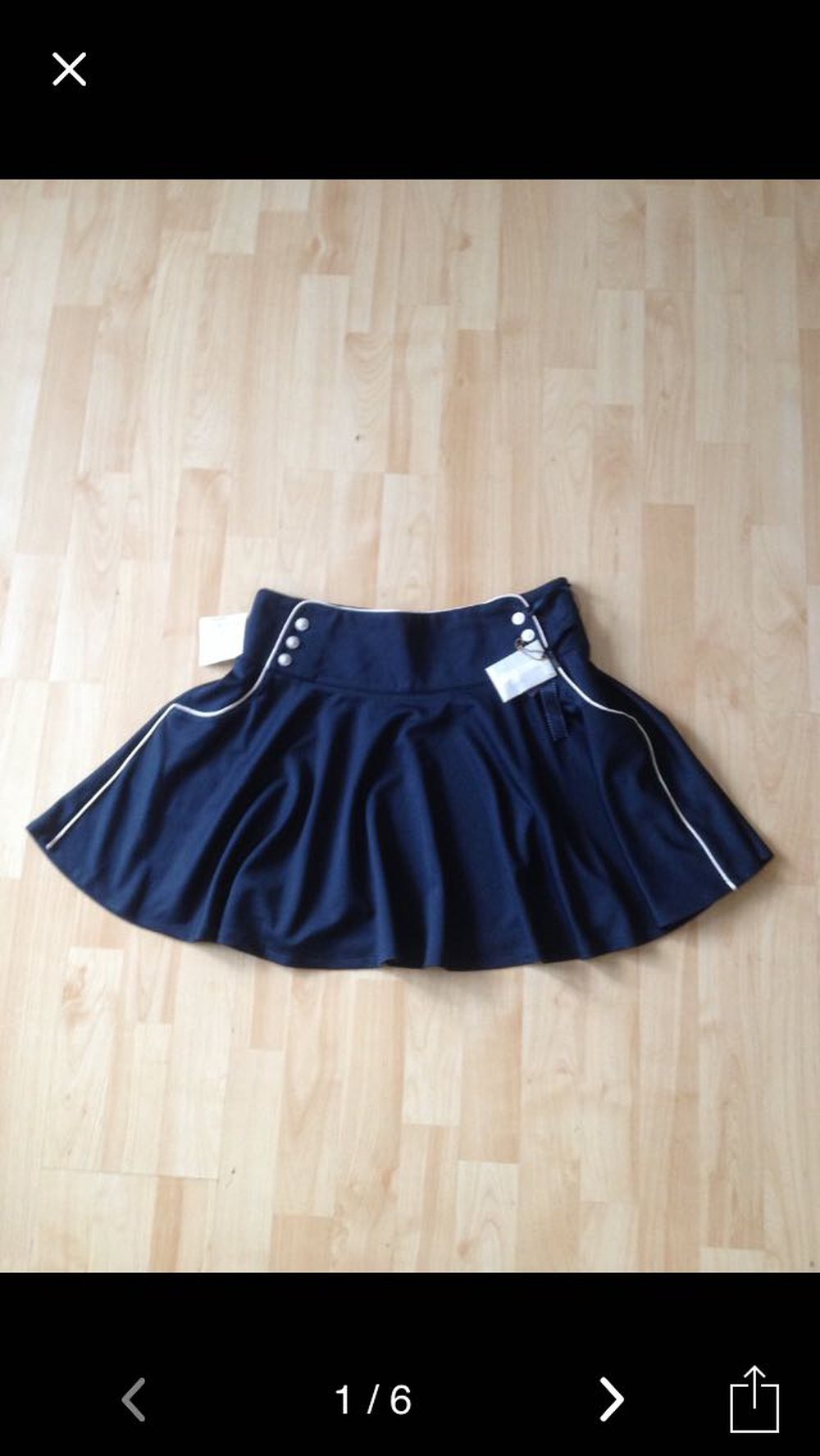 Rock gr.36/38 marineblau, neu