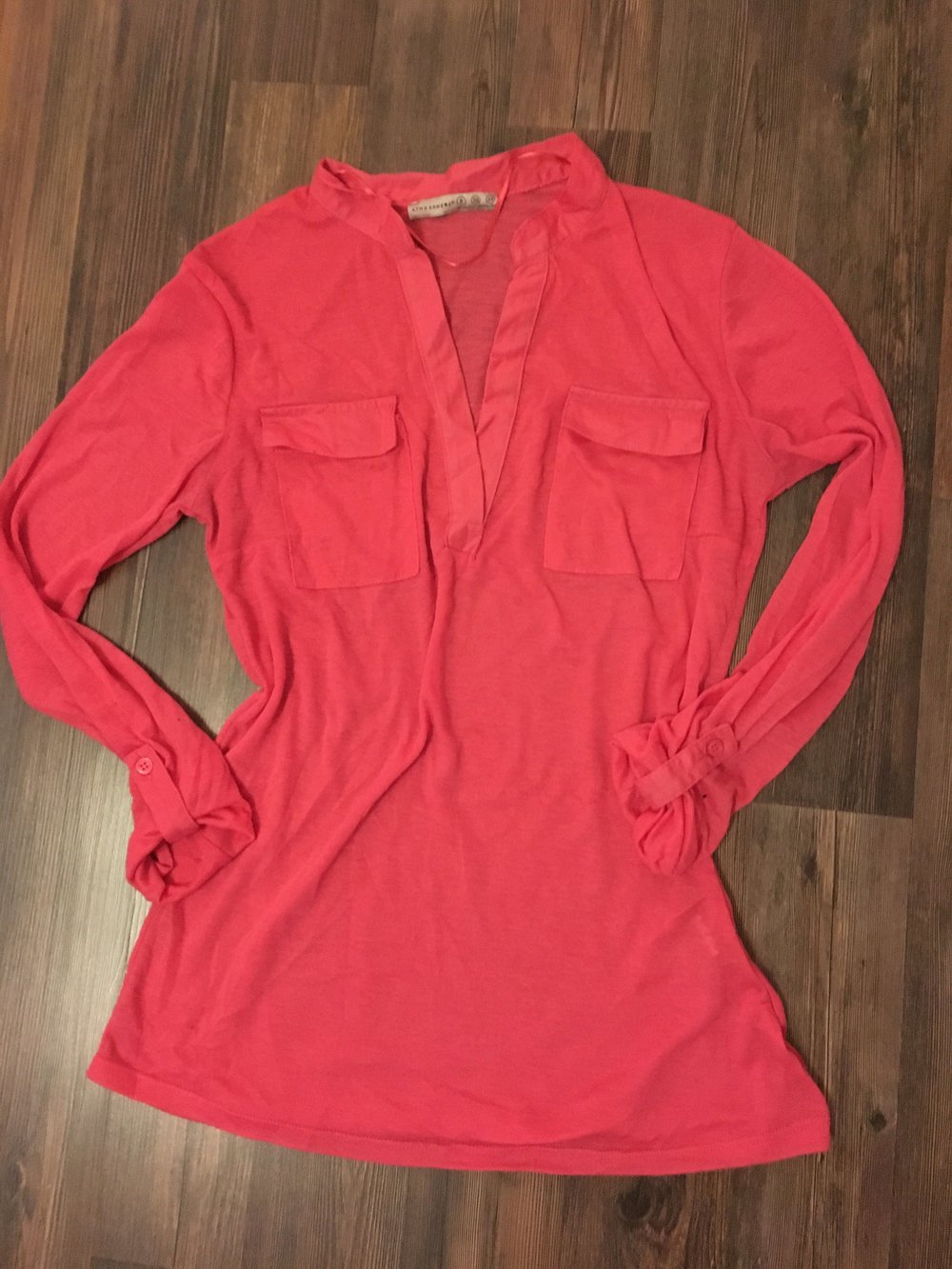 Pinkes langärmeliges Oberteil Größe 34-36