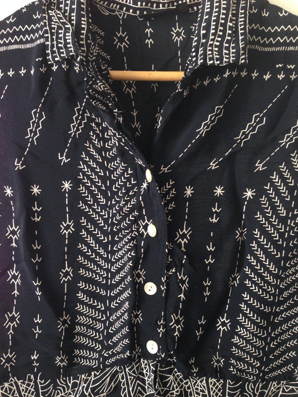 Vintage ärmellose Tunika-Bluse. Marke: Mysteri