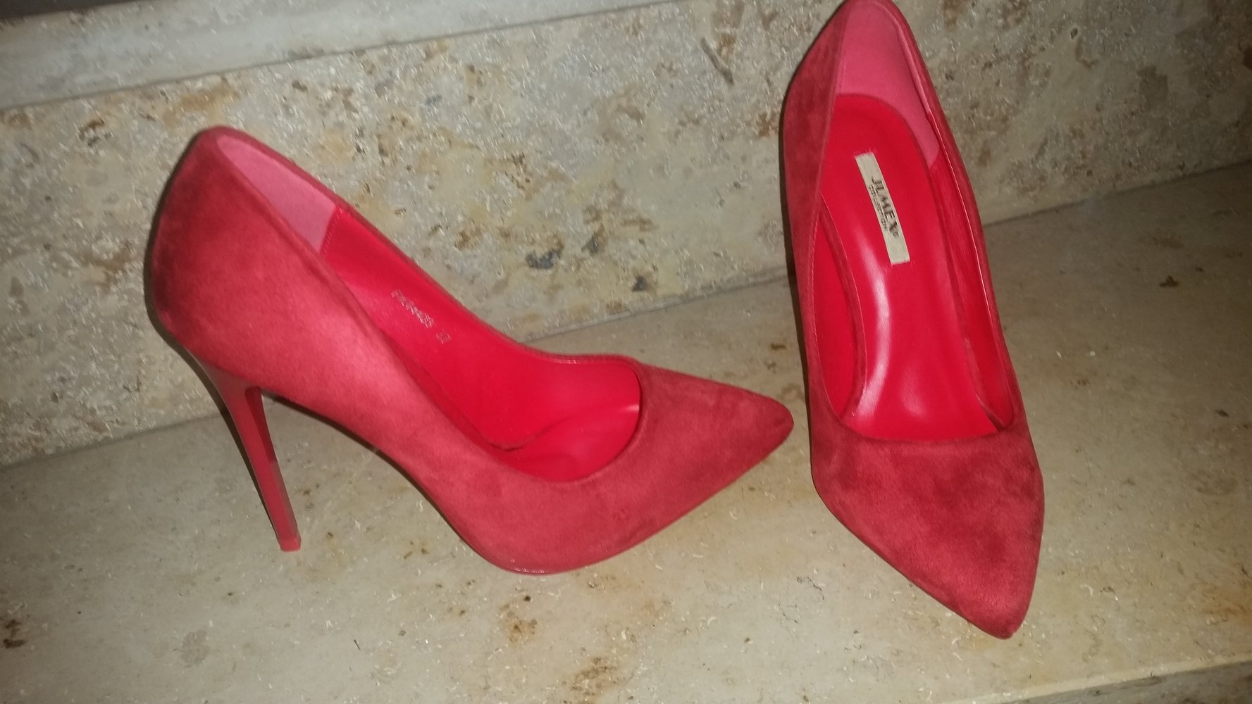 jumex high heels hohe schuhe neu gr. 37 rot