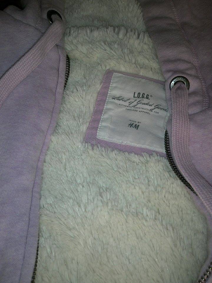Rosa Sweatshirtjacke von H&M LOGG