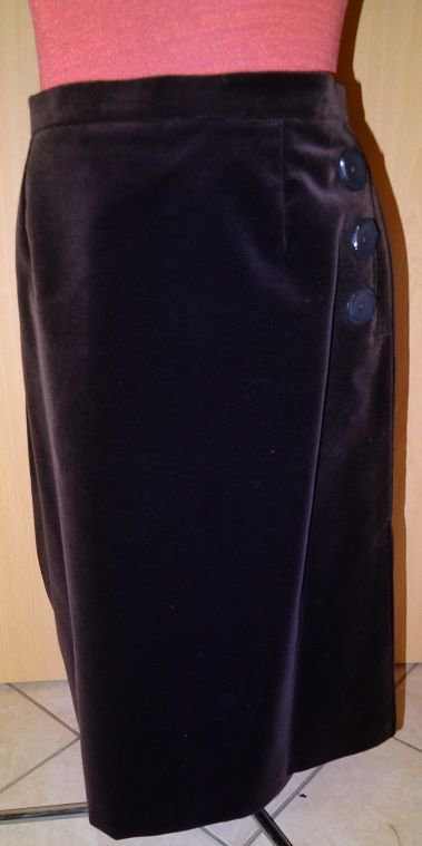 Schicker Samtrock Gr. 46 Rock aus Samt