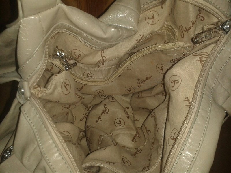 Handtasche beige