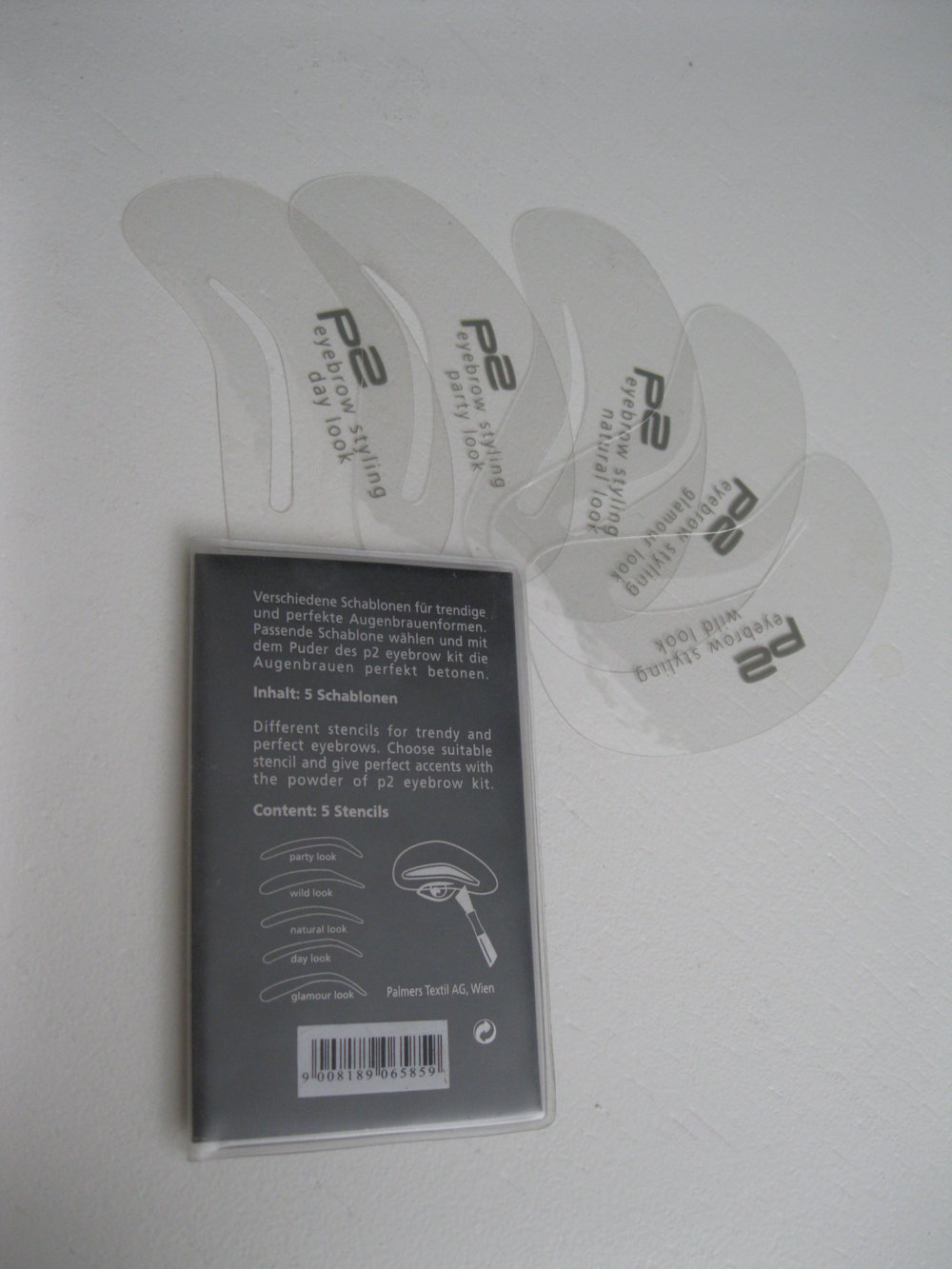 p2 Augenbrauenschablone 5er Set eyebrow styling stencils 