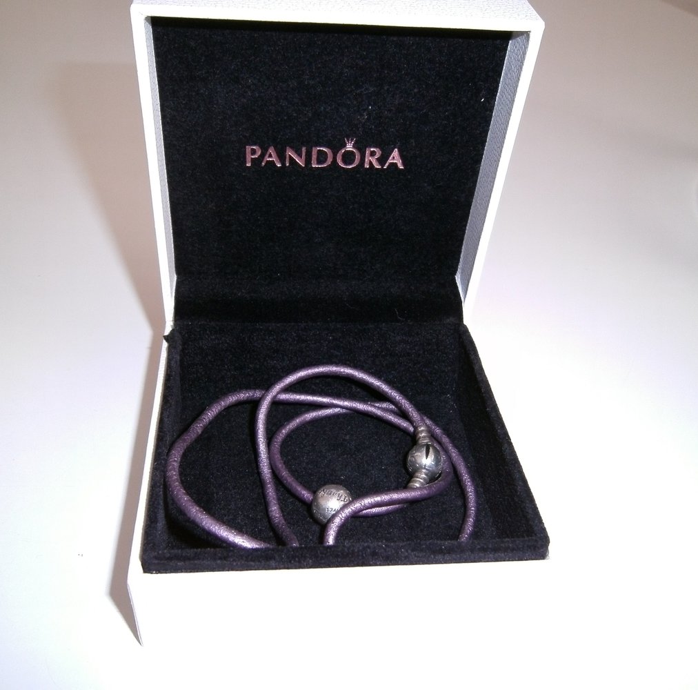 Original Pandora Wickelarmband, Leder, Armband, mit 